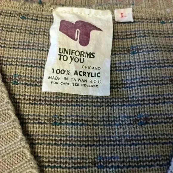 80’s  Vintage Embroidered Sweater Vest - Picture 3 of 4